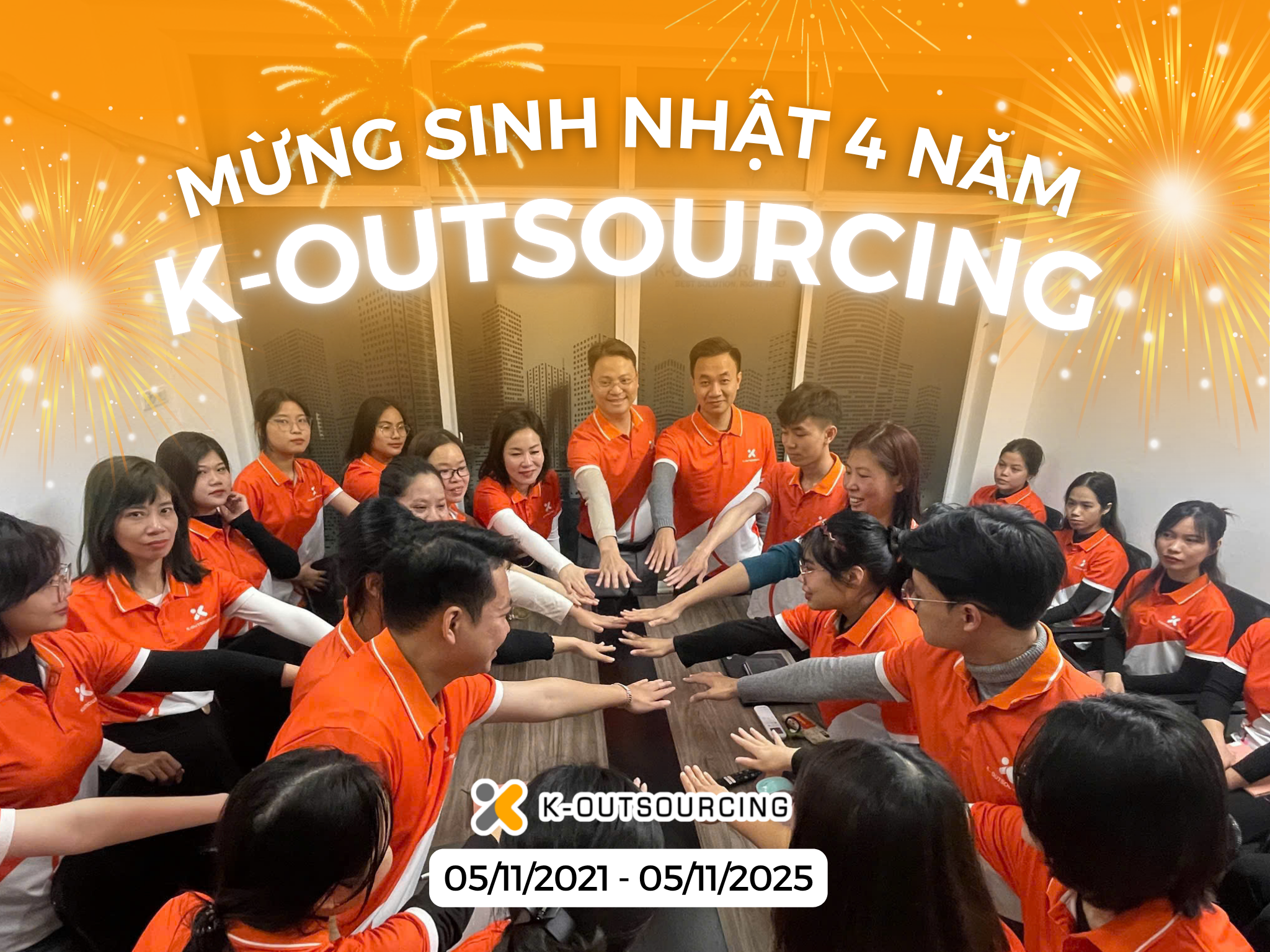 Kỷ Niệm 4 Năm Thành Lập K-Outsourcing: Hành Trình Vượt Giới Hạn, Vươn Mình Lớn Mạnh Mỗi Ngày